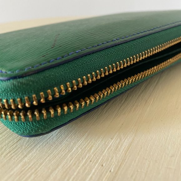 LAUREN Ralph Lauren Emerald Green Tate Zip Wallet - Picture 11 of 11